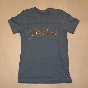 STAY GOLDEN Size Small Blue New Women's T-Shirt